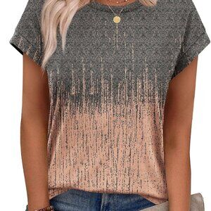 Chic Women's Summer Tops with Glitter Detail - Casual Tunic Blouses S-3XL